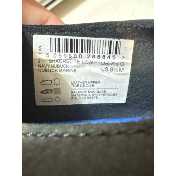 Clarks Wallabee Blue Leather Suede Lace-Up Shoes Mens Size 8.5 Casual Comfortabl - Picture 7 of 7